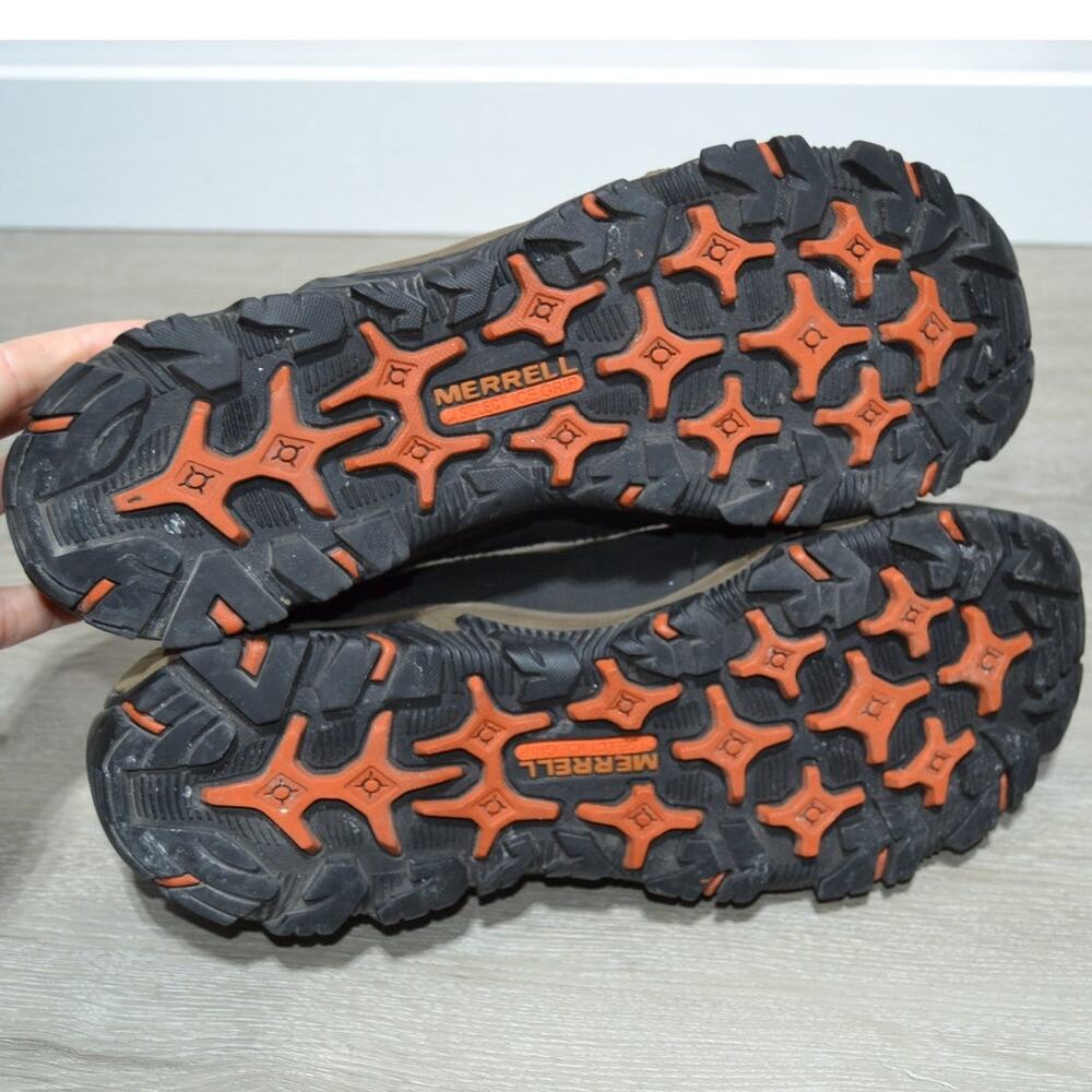 Merrell Polar and Rove Moc 4" Men's Brown & Black Leather Hiking Shoes Size 11.5 - Picture 6 of 8